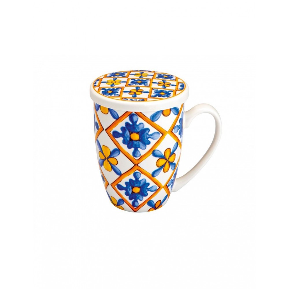 Tazza Mug in porcellana con infusore collezione medicea - Brandani