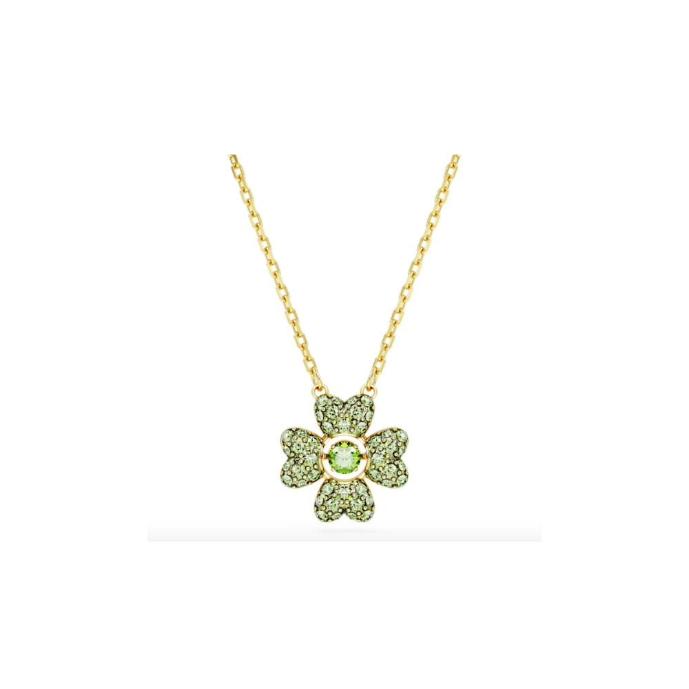 Collana pendente Idyllia Quadrifoglio, Verde Donna Swarovski 567114