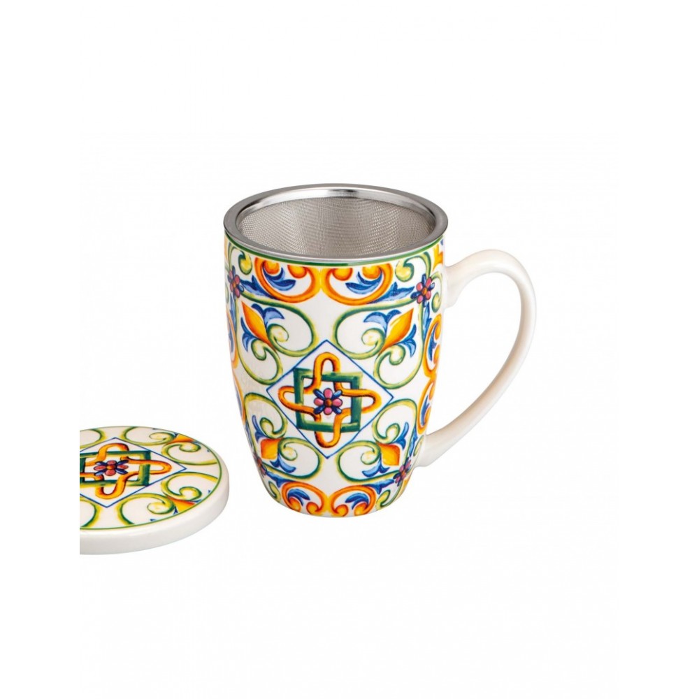 Mug in porcellana con infusore collezione medicea - 53713 Brandani