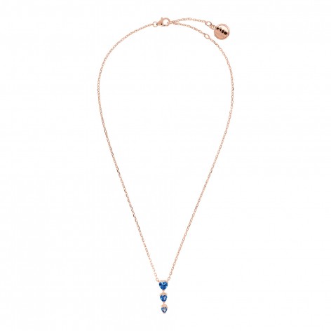 Collana Bronzallure San Valentino Catena Cuori Maglia Ovale